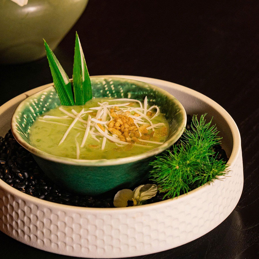 chè cốm lá dứa
