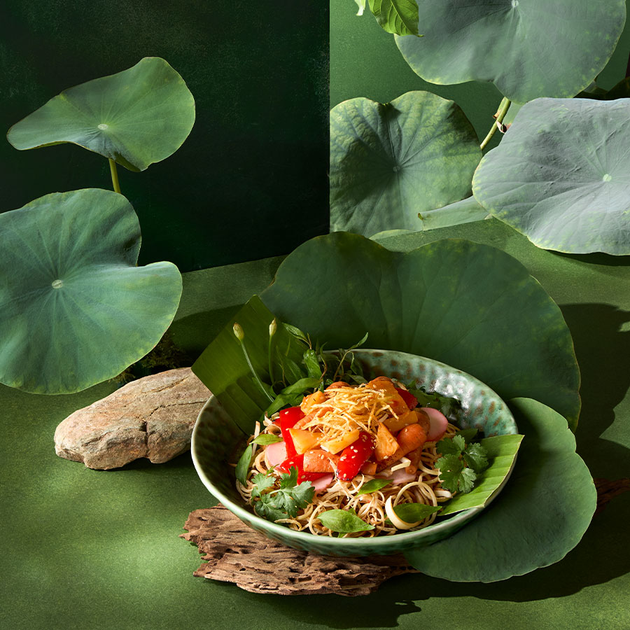 nộm hoa chuối mãng cầu xiêm 