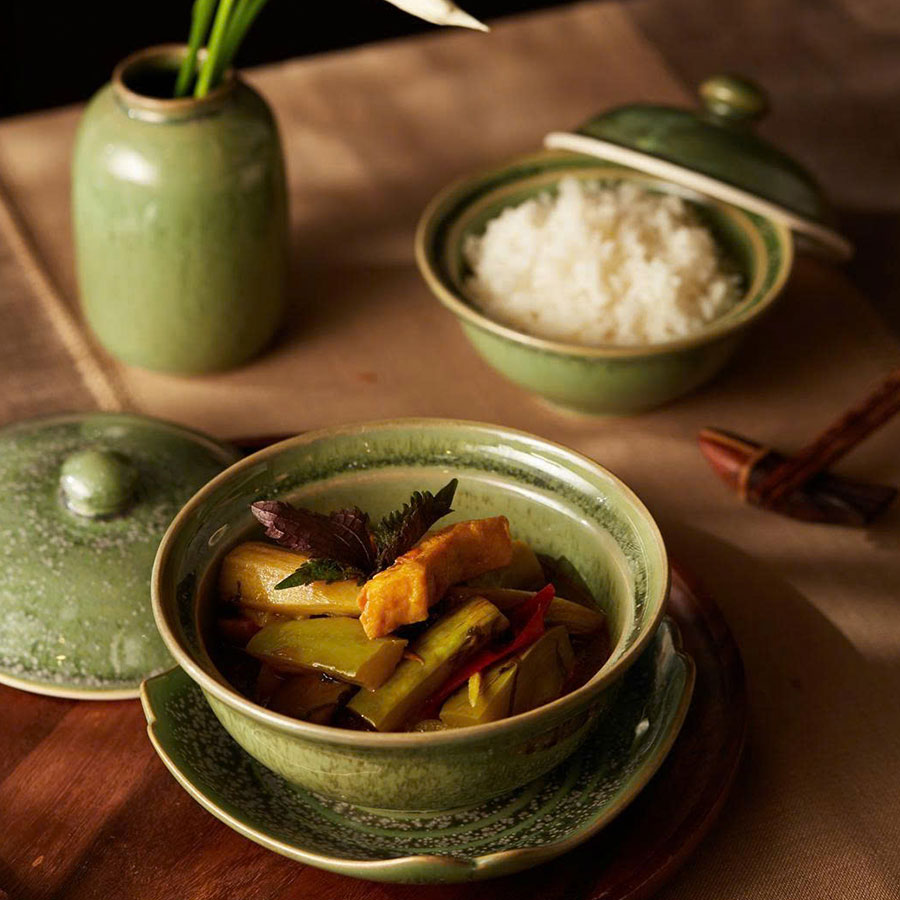 cà om chuối đậu