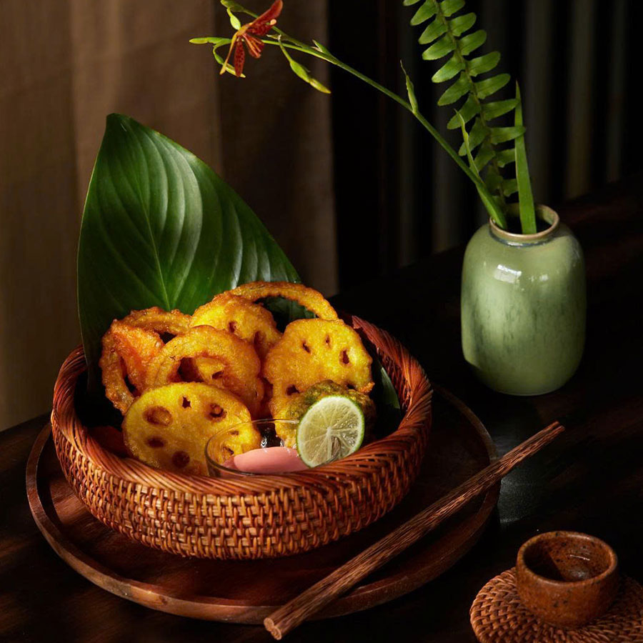 củ sen lắc phô mai
