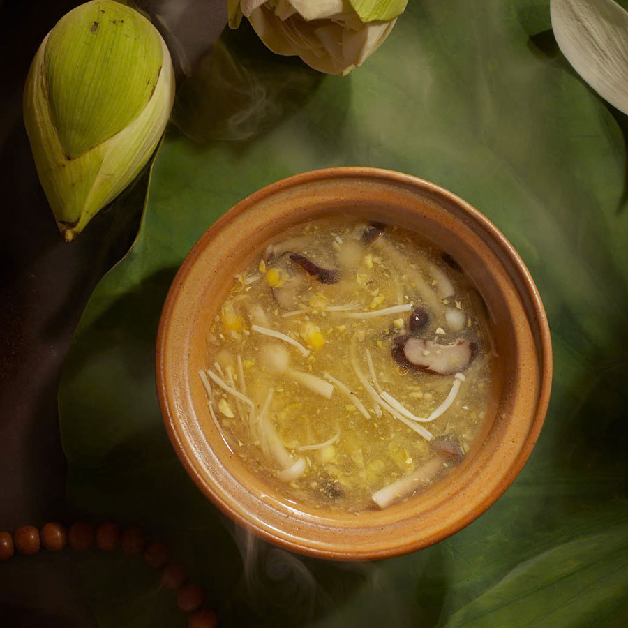 súp ngô nấm
